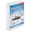 ExpressLoad ClearVue Locking D-Ring Binder, 1 1/2" Cap, 11 x 8 1/2, White