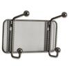 Onyx Mesh Wall Racks, 2-Hook, Steel