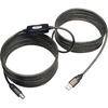 USB 2.0 Gold Cable, 25 ft, Silver