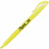 Accent Pocket Style Highlighter, Chisel Tip, Fluorescent Yellow, Dozen