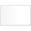 Lacquered steel magnetic dry erase board, 36 x 48, Silver/White