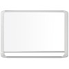 Lacquered steel magnetic dry erase board, 48 x 72, Silver/White