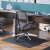 EconoMat All Day Use Chair Mat for Hard Floors, 45" x 53", Black