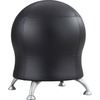 Zenergy Ball Chair, 22 1/2" Diameter x 23" High, Black/Silver