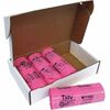 Tidy Girl Feminine Hygiene Sanitary Disposal Bags, 4" x 4" x 10", Pink/Black, 150/Roll, 4 Rolls/Carton