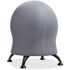 Zenergy Ball Chair, 22 1/2" Diameter x 23" High, Gray/Black