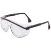 Astro OTG 3001 Wraparound Safety Glasses, Black Plastic Frame, Clear Lens