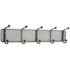 Onyx Mesh Wall Racks, 5 Hook, Steel