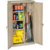 Janitorial Cabinet, 36w x 18d x 64h, Putty