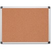 Value Cork Bulletin Board with Aluminum Frame, 36 x 48, Natural