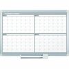 4 Month Planner, 48x36, White/Silver