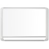 Lacquered steel magnetic dry erase board, 24 x 36, Silver/White