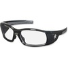 Swagger Safety Glasses, Black Frame, Clear Lens