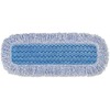 Hygen Microfiber Mop Pad with Fringe, 18 inch, Blue