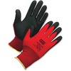 NorthFlex Red Foamed PVC Gloves, Red/Black, Size 10XL, 12 Pairs