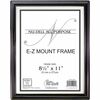 EZ Mount Document Frame, Plastic, 8 1/2 x 11, Black