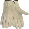 Economy Leather Driver Gloves, Large, Beige, Pair