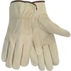 Economy Leather Driver Gloves, Medium, Beige, Pair