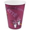 Hot Drink Cups, 12 oz, Paper, Bistro Design, Maroon, 50/Pack