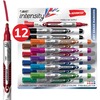 Intensity Advanced Dry Erase Marker, Pocket-Style, Medium Bullet Tip, Assorted Colors, Dozen