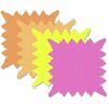 Die Cut Paper Signs, 5 1/4 x 5 1/4, Square, Assorted Colors, Pack of 48 Each