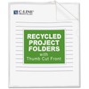 Project Folders, Jacket, Letter, Poly, Clear, 25/Box