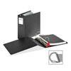 SuperLife Easy Open Locking Slant-D Ring Binder, 4" Cap, 11 x 8 1/2, Black