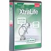 XtraLife ClearVue Non-Stick Locking Slant-D Binder, 1" Cap, 11 x 8 1/2, Black