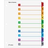 QuickStep OneStep Bulk Index System, Title: 1-10, Letter, Multicolor, 24 Sets/BX
