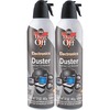 Disposable Compressed Gas Duster, 17 oz Cans, 2/Pack