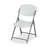 Rough N Ready Series Resin Folding Chair, Steel Frame, Charcoal