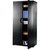 OfficeWorks Resin Storage Cabinet, 36w x 22d x 72h, Black