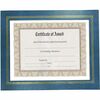 Leatherette Document Frame, 8-1/2 x 11, Blue, Pack of Two