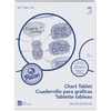 Chart Tablets Cursive Pad, 1" Ruled, 24" x 32", White Paper, 25 Sheets