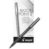 Razor Point II Super Fine Marker Pen, Black Ink, .2mm, Dozen