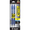 G2 Premium Retractable Gel Ink Pen, Refillable, Blue Ink, .7mm, 2/Pack