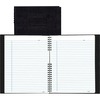 NotePro Notebook, 11 x 8 1/2, White Paper, Black Cover, 100 Ruled Sheets