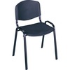 Stacking Chairs, Black w/Black Frame, 4/Carton