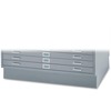 Base For Five-Drawer Stackable Steel Flat Files, 46-1/2w x 32-1/2d, Gray