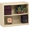 Metal Bookcase, Two-Shelf, 34-1/2w x 13-1/2d x 28h, Putty
