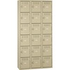 Box Compartments, Triple Stack, 36w x 18d x 72h, Sand