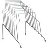 Wire Step File, 8 Compartment(s), 8 Divider(s), 11.8 in H x 10.1 in W x 12.1 in D, Desktop, Steel, Sliver