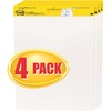 Super Sticky Self-Stick Easel Pad, 30-Sheet, 25" x 30", White, 4/CT