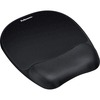 Memory Foam Mouse Pad/Wrist Rest, 1 in x 7.94 in x 9.25 in, Black