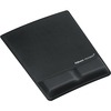 Mouse Pad with Wrist Support  and Microban Protection, 0.88 in x 8.25 in x 9.88 in, Black