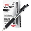 WOW! Retractable Gel Pen, .7mm, Translucent Barrel, Black Ink, Dozen