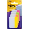 Tabs, Durable Tabs, Write-on Tabs, 2"x 1-1/2", Assorted Bright Tabs, 24/PK