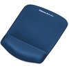 PlushTouch Mouse Pad Wrist Rest with Microban, 1 in x 7.25 in x 9.38 in, Blue