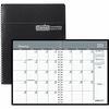 Recycled Ruled Monthly Planner, 14-Month Dec.-Jan., 6 7/8x8.75, Black, 2022-2023
