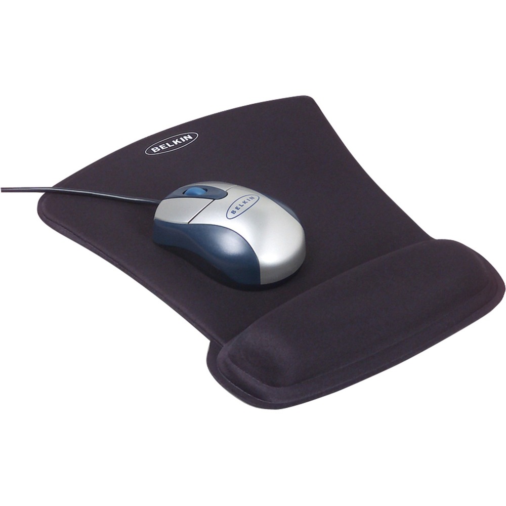 BLKF8E262BLK - The WaveRest Gel Mouse Pad from Belkin lets you input data more comfortably and provides a smooth tracking surface for your mouse. Our specially designed ergo support pad is perfect when you're typing for long periods or surfing the Internet. The patented GelFlex Comfort Zone conforms to your hand's curves and helps reduce wrist stress that could lead to repetitive motion disorders.